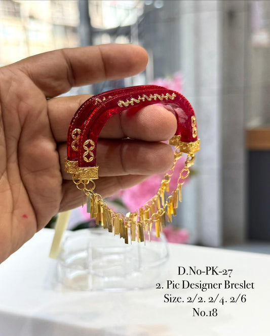 Gold Pleated Daily Wear Bangels premium Quality