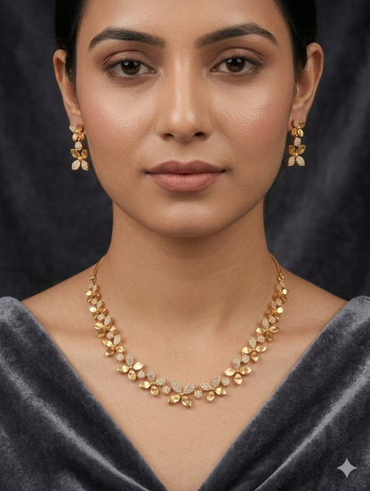 Orniya Necklace Set with Earrings