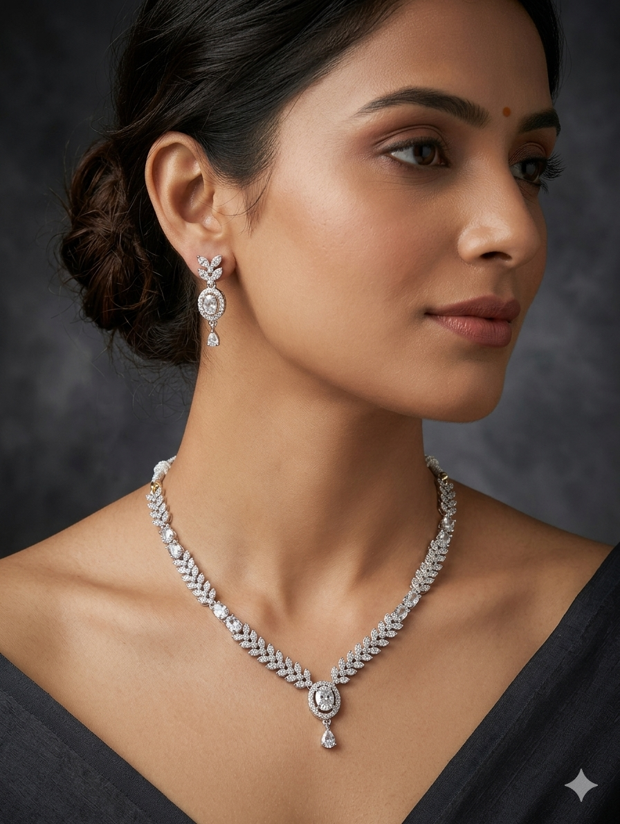Orniya Necklace Set with Earrings