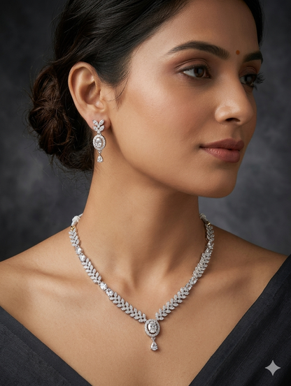 Orniya Necklace Set with Earrings