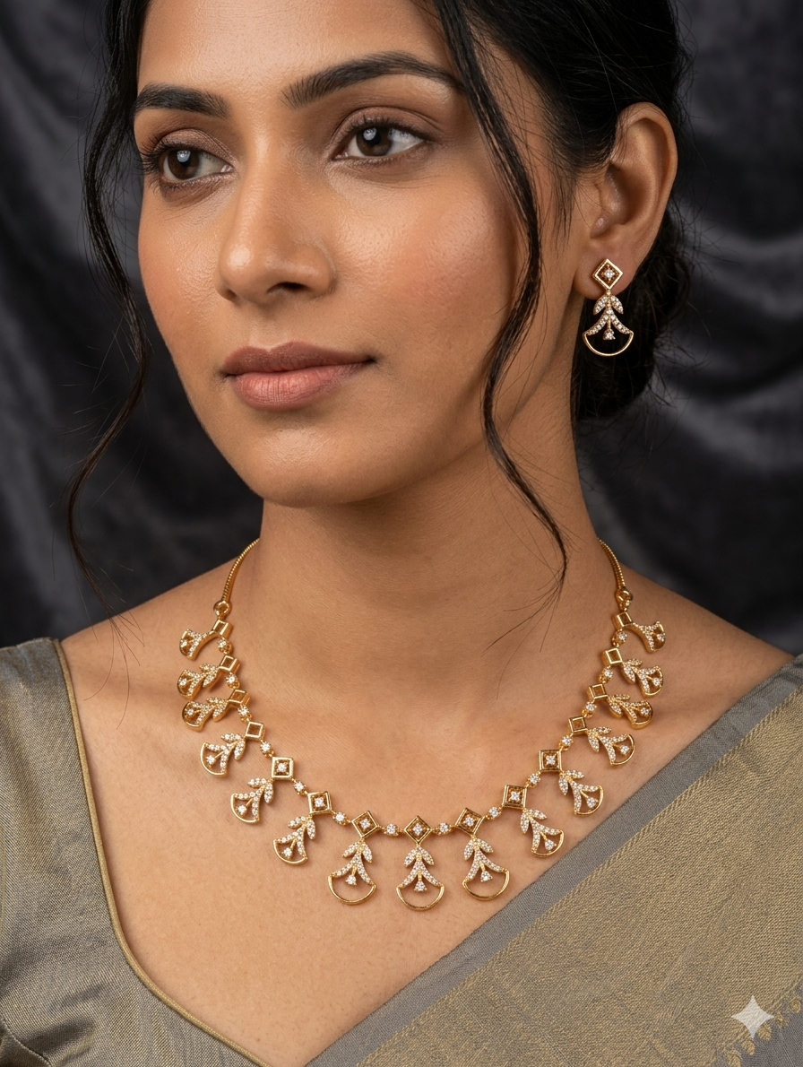 Orniya Necklace Set with Earrings