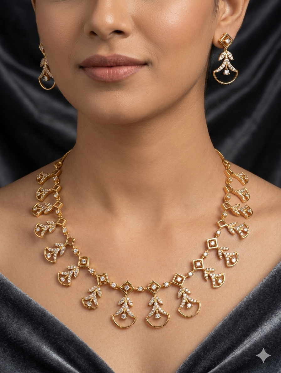 Orniya Necklace Set with Earrings