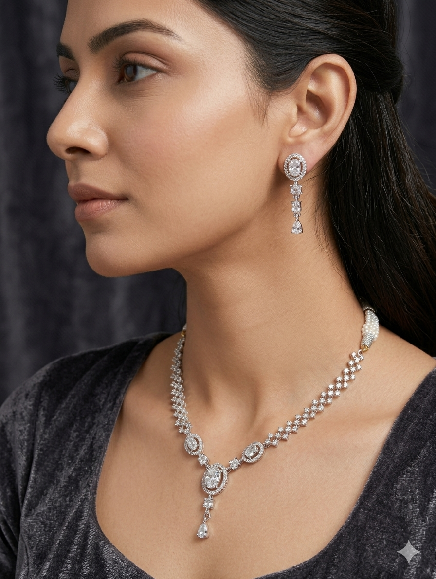 Orniya Necklace Set with Earrings