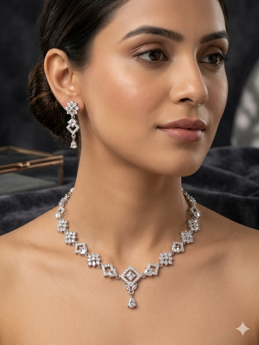 Orniya Necklace Set with Earrings
