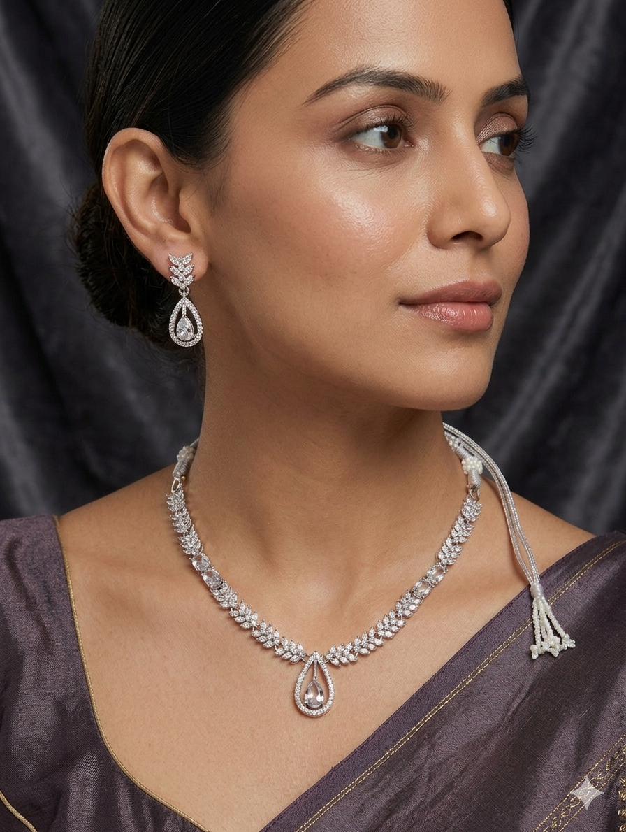 Orniya Necklace Set with Earrings