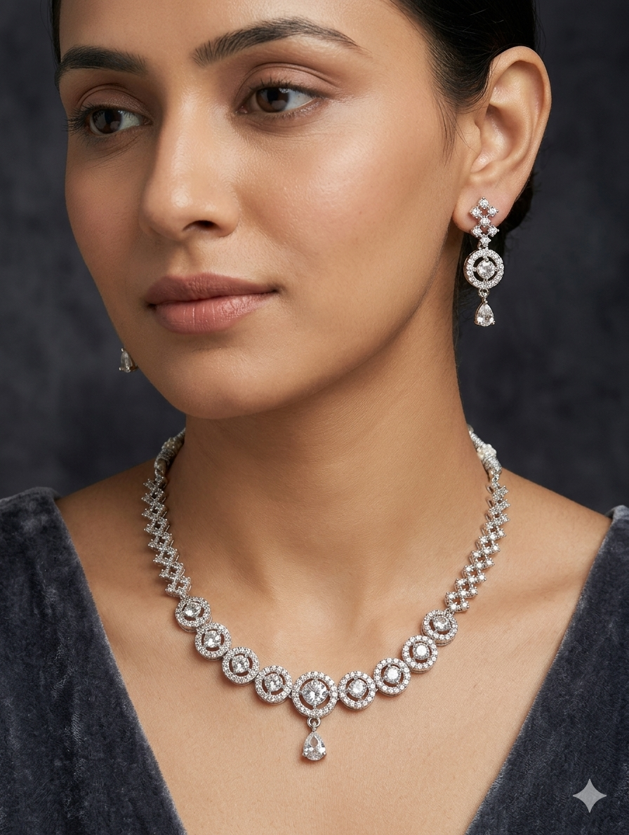 Orniya Necklace Set with Earrings