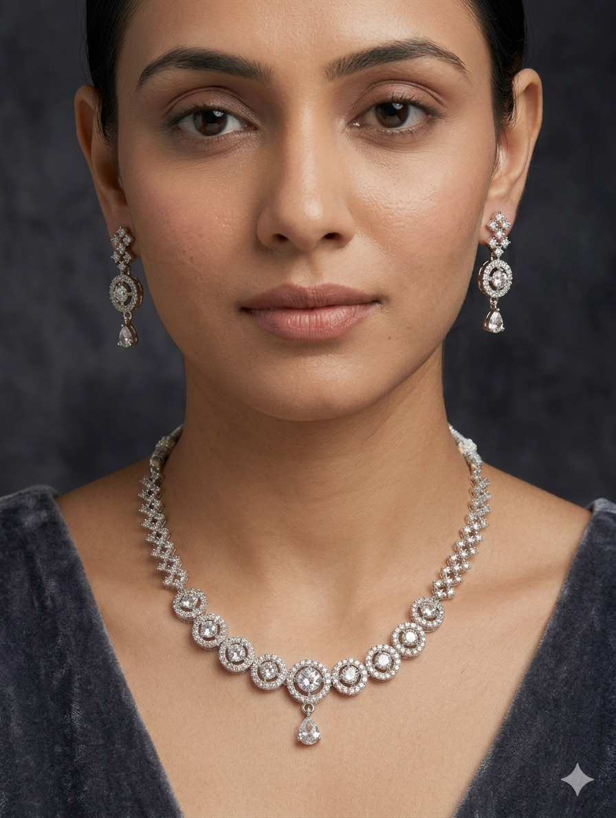 Orniya Necklace Set with Earrings