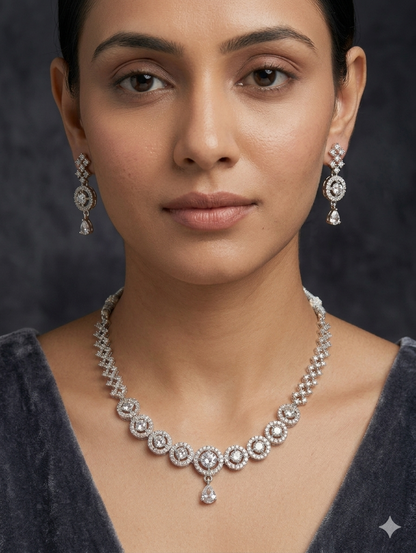 Orniya Necklace Set with Earrings