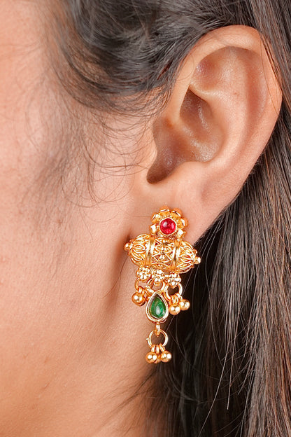 Gold Plated Pendal Set with earrings