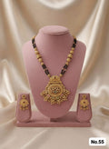 Orniya Premium Gold Plated Mangalsutar With Earrings