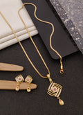 Gold Plated Pendal Set with earrings