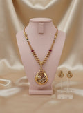 Gold Plated Pendal Set with Earrings