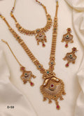 Gold Plated Necklace Premium Rajwadi Look Necklace Combo Set