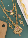Gold Plated Necklace Premium Rajwadi Look Necklace Combo Set